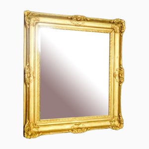 Antique Mirror in Gold Decorative Frame, 1880s