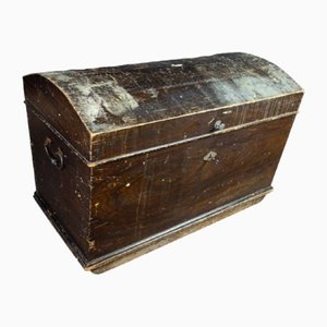 Brocante Wooden Blanket Chest, Early 20th Century