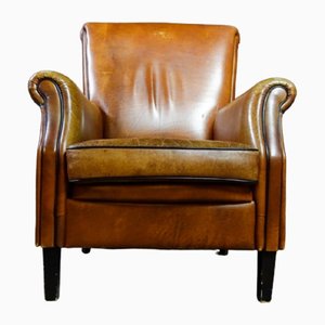Vintage Brown Leather Armchair