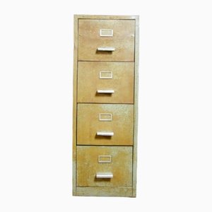 Industrial Iron Archive Cabinet with Patina