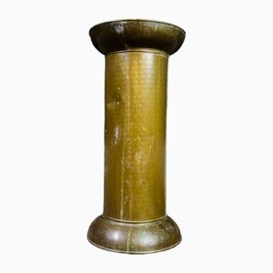Antique Brass Column with Patina