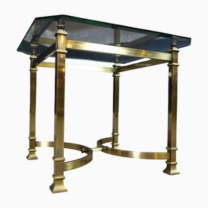 Vintage Hollywood Regency Brass Coffee Table