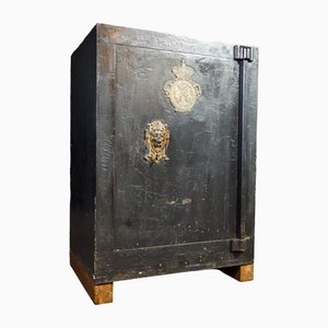 Large Antique Safe with Key, 1890s