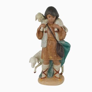 Shepherd Boy with Sheep from Lladro