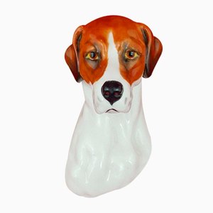 Foxhound Wall Plaque from Royal Worcester, 1950s