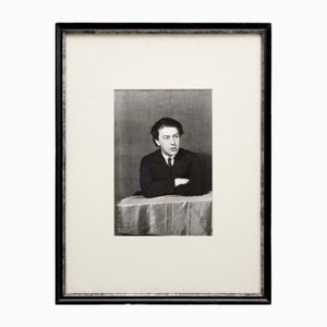 Man Ray, Portrait of André Breton, 1977, Fotografía en blanco y negro, enmarcado
