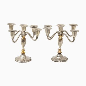 Antique Candleholders, 1940s, Set of 2