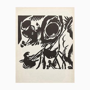 Wassily Kandinsky, Abstract, 1938, Xilografía