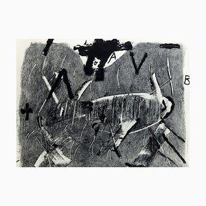 Antoni Tàpies, Lletres i Gris, 1976, Radierung