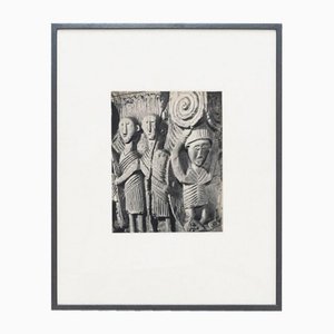 Jean Roubier, Carving, 1950s, Photogravure, Framed