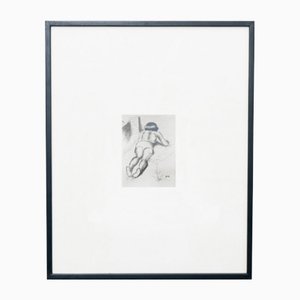 Manolo Hugue Archive Photography of Drawings, 1960, 1960er, Glas & Holz & Papier