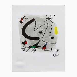 Joan Miró, Composizione astratta, Litografia, 1979