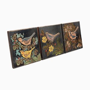 Hand-Painted Ceramic Panels by Diaz Costa, 1960s, Set of 3