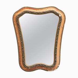 Spanish Handcrafted Wood Mirror, 1950s