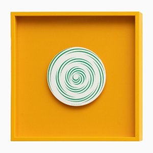 Marcel Duchamp, Spirale Blanche Rotorelief von Konig Series 133, 1987, Lithograph Disc