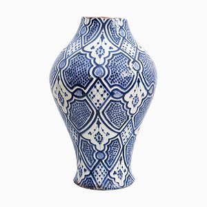Ceramic Hand Painted Vase, 1960s