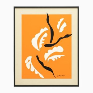 Henri Matisse, Composición, Litografía a color, años 70, Enmarcado