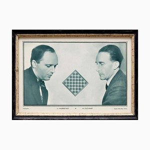 Man Ray, Le Monde Des Echecs: Marcel Duchamp, 1933, Impression photo