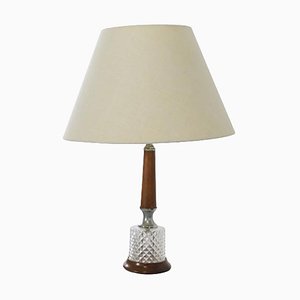 Table Lamp with Crystal Foot