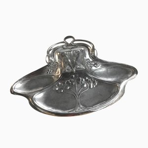 Antique Pen Tray with Inkwell from WMF, 1890s