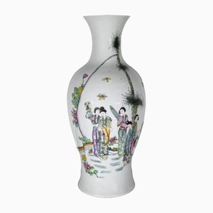 Jarrón chino grande de porcelana, principios del siglo XX