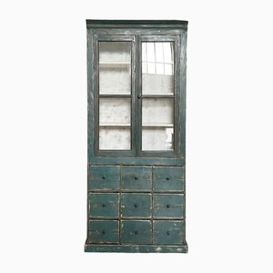 Display Cabinet in Fir and Glass, 1900