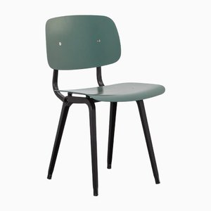 Green Over Black Revolt Chair by Friso Kramer for Hay