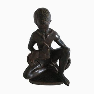 Figurine No 20885 en Grès par Johannes Hedegaard pour Royal Copenhagen