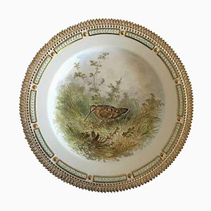 Bird #240/3549 Dinner Plate by Flora Danica from Royal Copenhagen, 1920s
