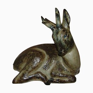No 20903 Deer Figurine attributed to Karl Larsen for Royal Copenhagen