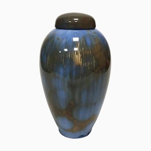 Crystal Glaze No 745 Vase with Lid attributed to C. Frederik Ludvigsen for Royal Copenhagen