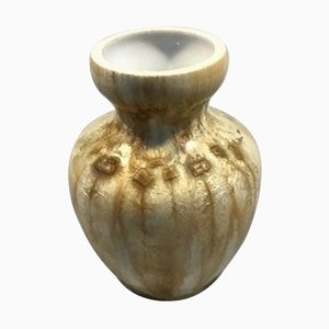 No 1381 Yelow Crystalline Vase Glaze by Ludvigsen from Royal Copenhagen