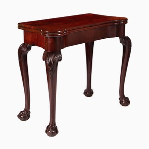 George III Chippendale Mahogany Card Table