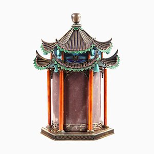 Cercueil en Forme de Temple, Chine, 20ème Siècle
