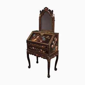 Chinese Export Lacquer Bureau on Stand in Glass