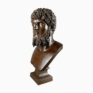Classical Bronze Bust of Lucius Verus by Barbedienne, France, 19th Century