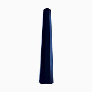 Achteckiger Obelisk aus blauem Glas von Venini, 1970er