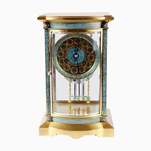 French Champleve 8 Day Carriage Clock