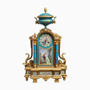 Sevres and Ormolu Mantel Clock, 1890s