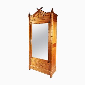 19th Century French Simulated Bamboo Armoire Wardrobe
