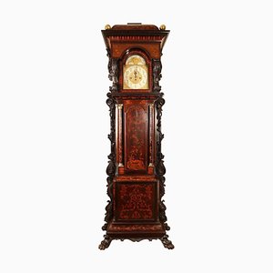 Irish Edwardian Marquetry Longcase Clock