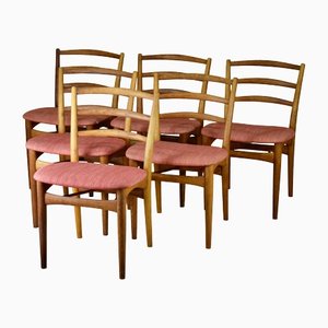 Chaises de Salle à Manger Modèle 217 par Knud Færch pour Slagelse Møbelværk, Danemark, 1950s, Set de 6