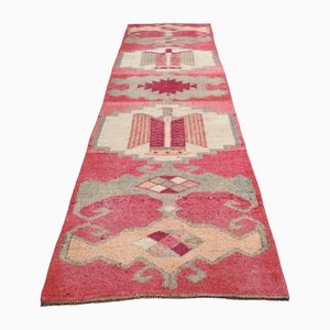 Tapis de Couloir Oushak Vintage en Laine Grise, Turquie, 1960s