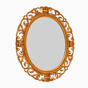 Antique French Carved Gilt Wood Mirror, 1930s
