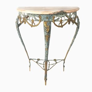 Louis XIV Bronze Console Table and Marble Top