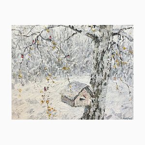 Georgij Moroz, Little House for Robins in the Woods, 2005, Pintura al óleo, Enmarcado