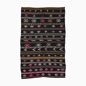 Tapis Kilim Vintage Marron