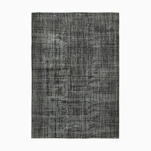 Turkish Black Overdyed Rug