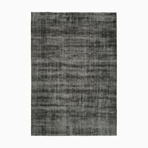 Vintage Black Overdyed Rug