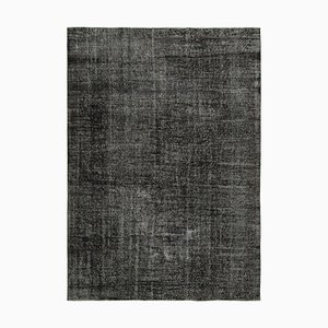 Vintage Black Overdyed Rug